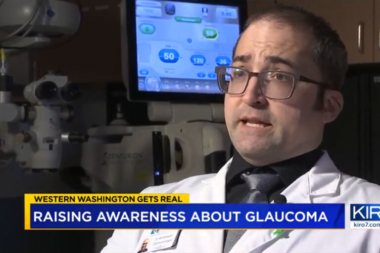 Dr John Whitehead from Evergreen Eye Center talks to KIRO 7 about